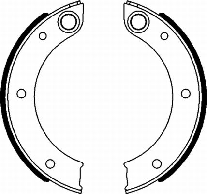 TEXTAR Bremsebakkesæt, parkeringsbremse 91071200 for PORSCHE