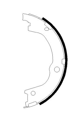 TEXTAR Bremsebakkesæt, parkeringsbremse 91079600 for HYUNDAI KIA
