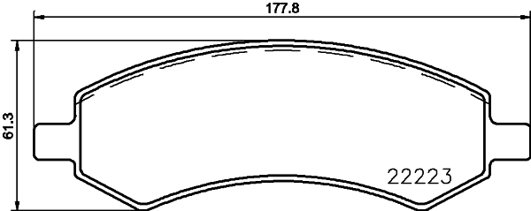 HELLA Bremseklodser 8db355023331 for CHRYSLER DODGE MITSUBISHI
