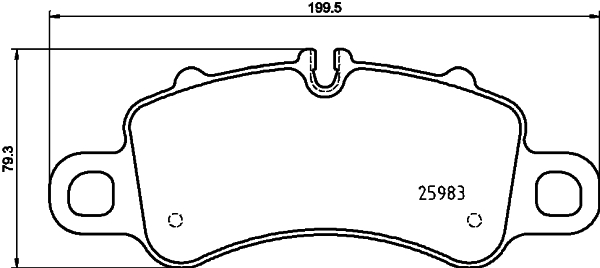 HELLA Bremseklodser 8db355025601 for PORSCHE