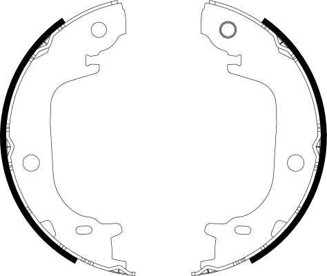 TEXTAR Bremsebakkesæt, parkeringsbremse 91082100 for TOYOTA