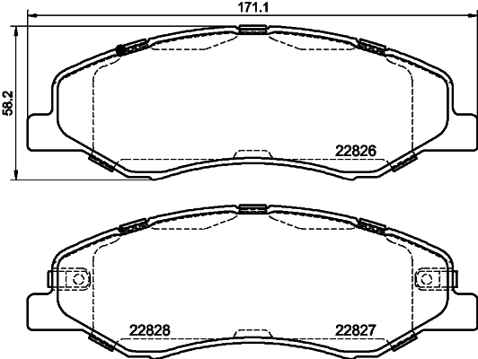 HELLA Bremseklodser 8db355039181 for HONDA