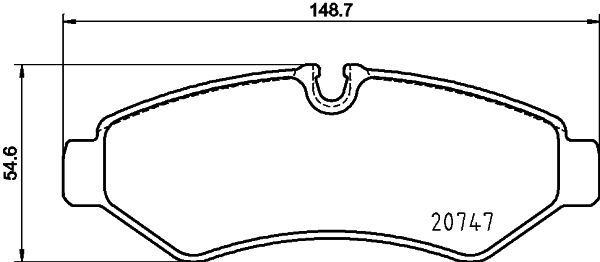 DON Bremseklodser pcp1778 for MERCEDES-BENZ