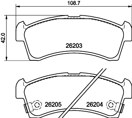 DON Bremseklodser pcp1798 for NISSAN SUZUKI