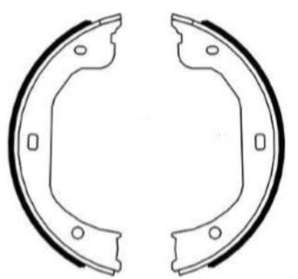 TEXTAR Bremsebakkesæt, parkeringsbremse 91087000 for FORD MAZDA