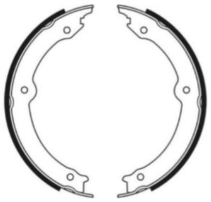 TEXTAR Bremsebakkesæt, parkeringsbremse 91087100 for LEXUS
