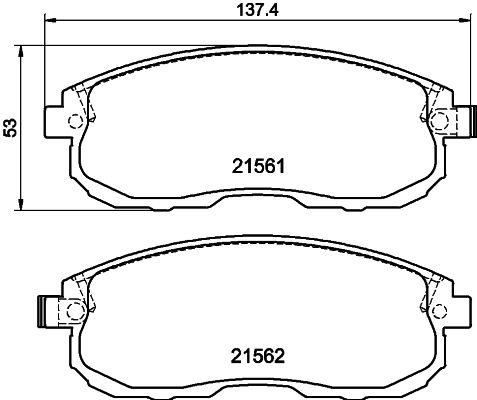 DON Bremseklodser pcp1067 for INFINITI NISSAN NISSAN (DFAC) SAMSUNG
