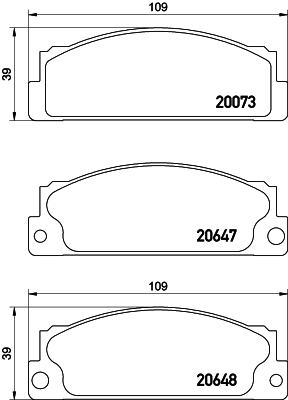 DON Bremseklodser pcp1534 for FIAT ZASTAVA LANCIA FSO SKODA VW