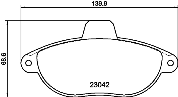 DON Bremseklodser pcp1317 for CITROËN PEUGEOT FIAT ALFA ROMEO
