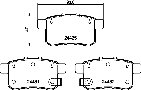 DON Bremseklodser pcp1418 for PROTON HONDA