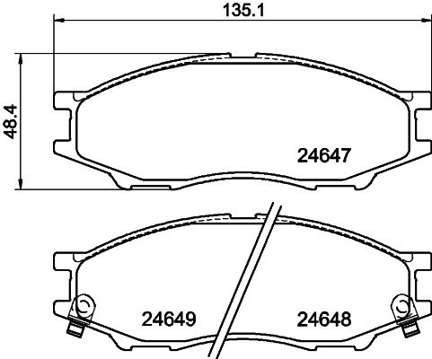 DON Bremseklodser pcp1197 for NISSAN MAZDA MITSUBISHI