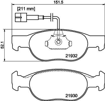 DON Bremseklodser pcp1578 for ALFA ROMEO FIAT LANCIA