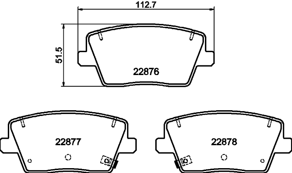 DON Bremseklodser pcp1797 for HYUNDAI
