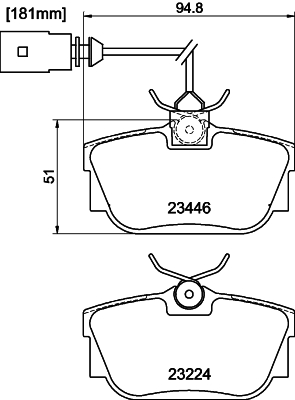 DON Bremseklodser pcp1371 for FORD VW