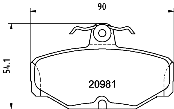 DON Bremseklodser pcp1370 for FORD