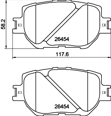 DON Bremseklodser pcp2056 for TOYOTA (FAW)