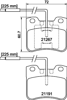 DON Bremseklodser pcp1528 for CITROËN