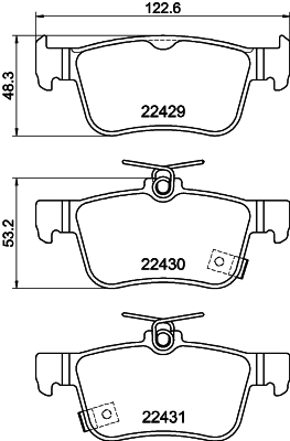 DON Bremseklodser pcp1906 for HONDA ACURA HAVAL