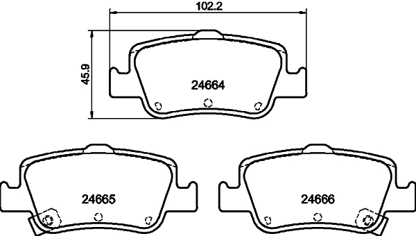 DON Bremseklodser pcp1115 for TOYOTA