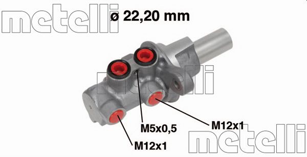 METELLI Hovedbremsecylinder 050686 for FIAT SUZUKI