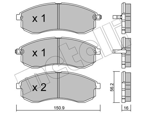 METELLI Bremseklodser 2204820