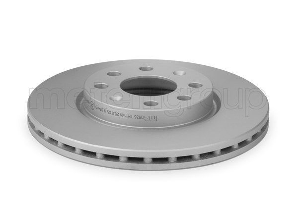 METELLI Bremseskive 230835c ventileret 256mm 22mm for OPEL ABARTH
