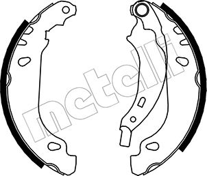 METELLI Bremsebakkesæt 530356 for RENAULT