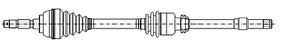 METELLI Drivaksel 170382