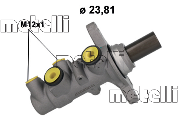 METELLI Hovedbremsecylinder 051212 for VW