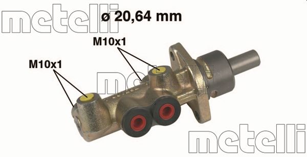 METELLI Hovedbremsecylinder 050221 for FIAT