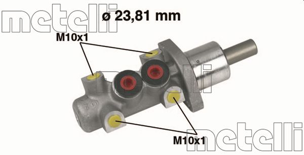 METELLI Hovedbremsecylinder 050247 for AUDI