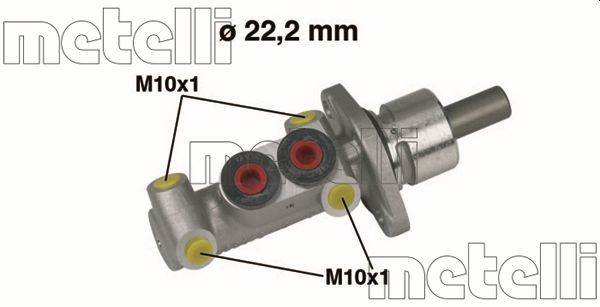METELLI Hovedbremsecylinder 050302 for VW