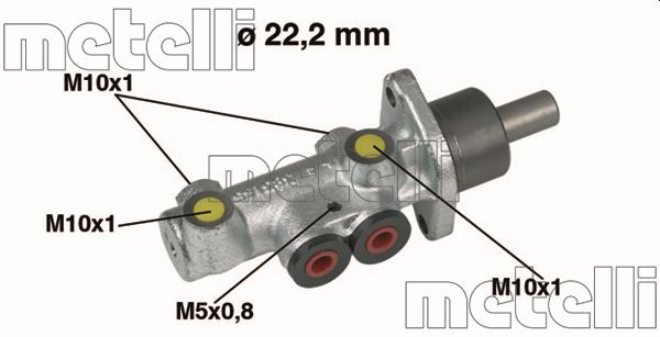 METELLI Hovedbremsecylinder 050353 for FIAT