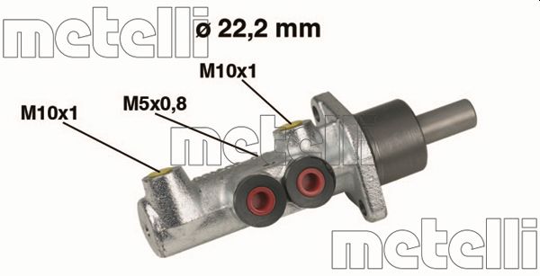 METELLI Hovedbremsecylinder 050354 for FIAT