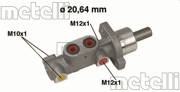 METELLI Hovedbremsecylinder 050363 for PEUGEOT