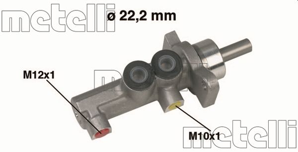 METELLI Hovedbremsecylinder 050381 for OPEL