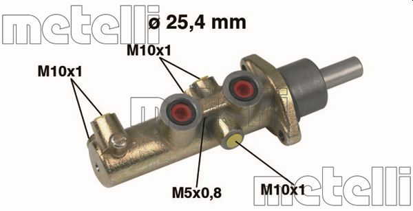 METELLI Hovedbremsecylinder 050446 for FIAT PEUGEOT
