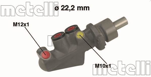 METELLI Hovedbremsecylinder 050478 for NISSAN RENAULT TRUCKS
