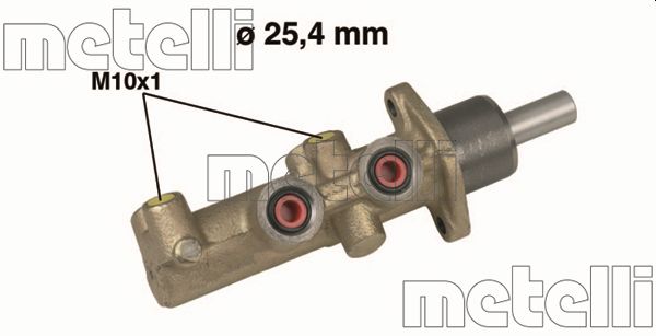 METELLI Hovedbremsecylinder 050481 for FIAT PEUGEOT