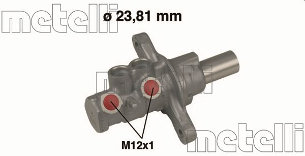 METELLI Hovedbremsecylinder 050522 for PEUGEOT