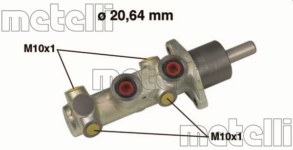 METELLI Hovedbremsecylinder 050525 for FIAT