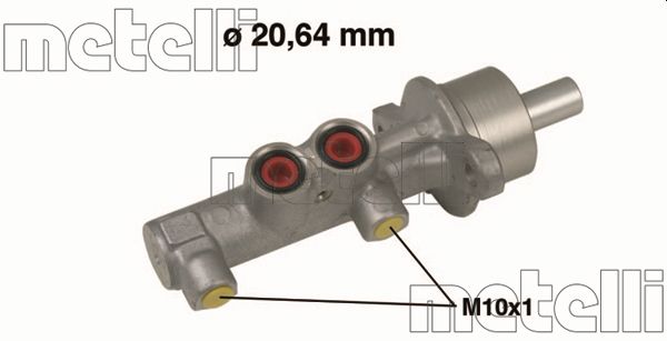 METELLI Hovedbremsecylinder 050538 for OPEL