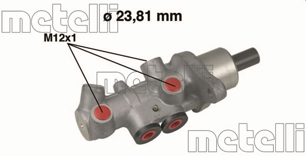 METELLI Hovedbremsecylinder 050536 for VW