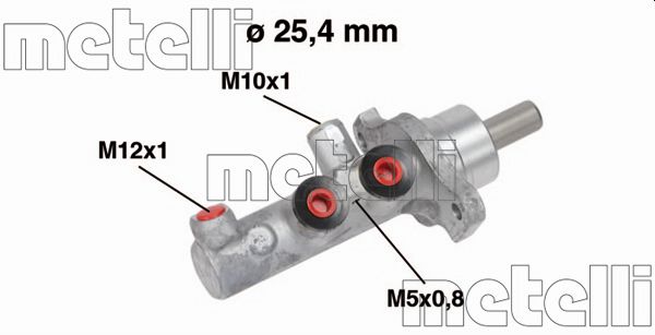 METELLI Hovedbremsecylinder 050570 for OPEL