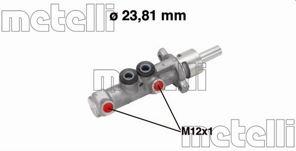 METELLI Hovedbremsecylinder 050572 for OPEL NISSAN RENAULT TRUCKS