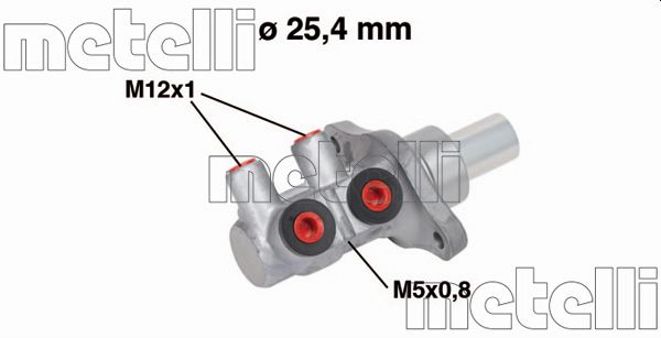 METELLI Hovedbremsecylinder 050571 for OPEL