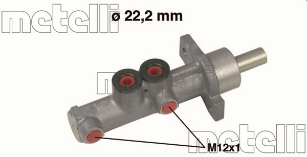 METELLI Hovedbremsecylinder 050597 for CITROËN