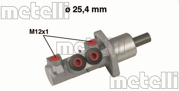 METELLI Hovedbremsecylinder 050606 for FORD VW