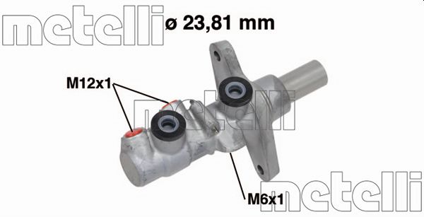 METELLI Hovedbremsecylinder 050742 for VW