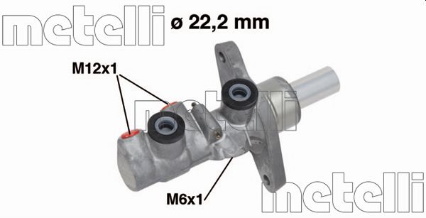 METELLI Hovedbremsecylinder 050743 for VW